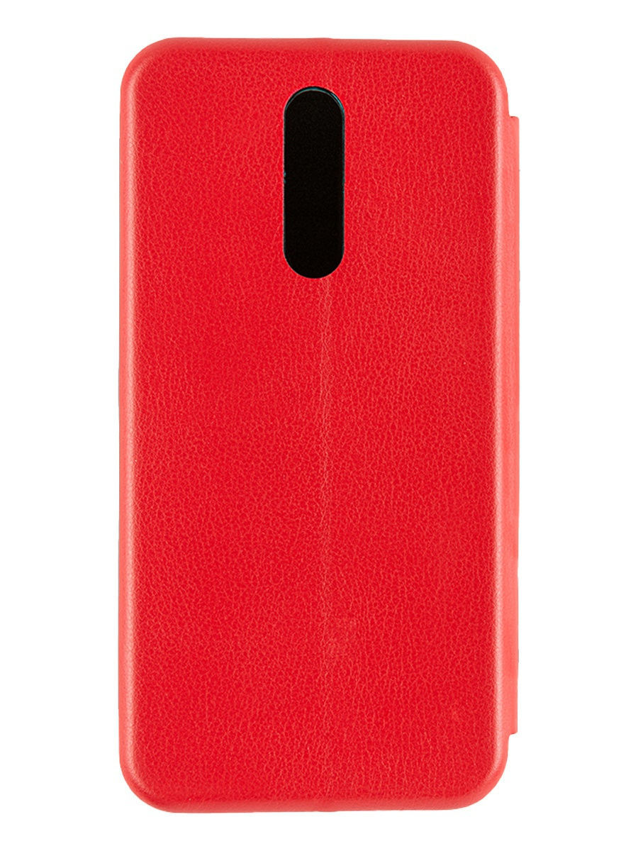 

Чехол книжка для Xiaomi Redmi 8 / чехол на редми 8 (красный цвет) / книга на магните с отделом для карт