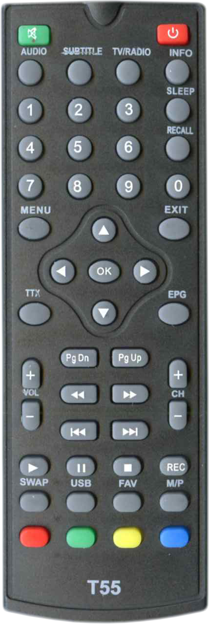 

Пульт для WORLD VISION T55 T55D T35