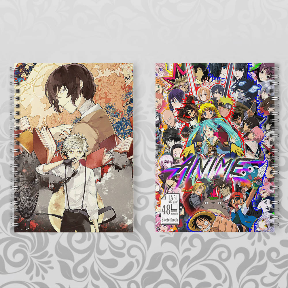 

Скетчбук Аниме Bungou stray dogs 017