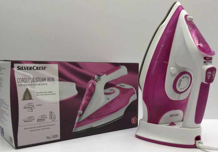 

Утюг беспроводной SilverCrest с керамичной подошвой (Германия)