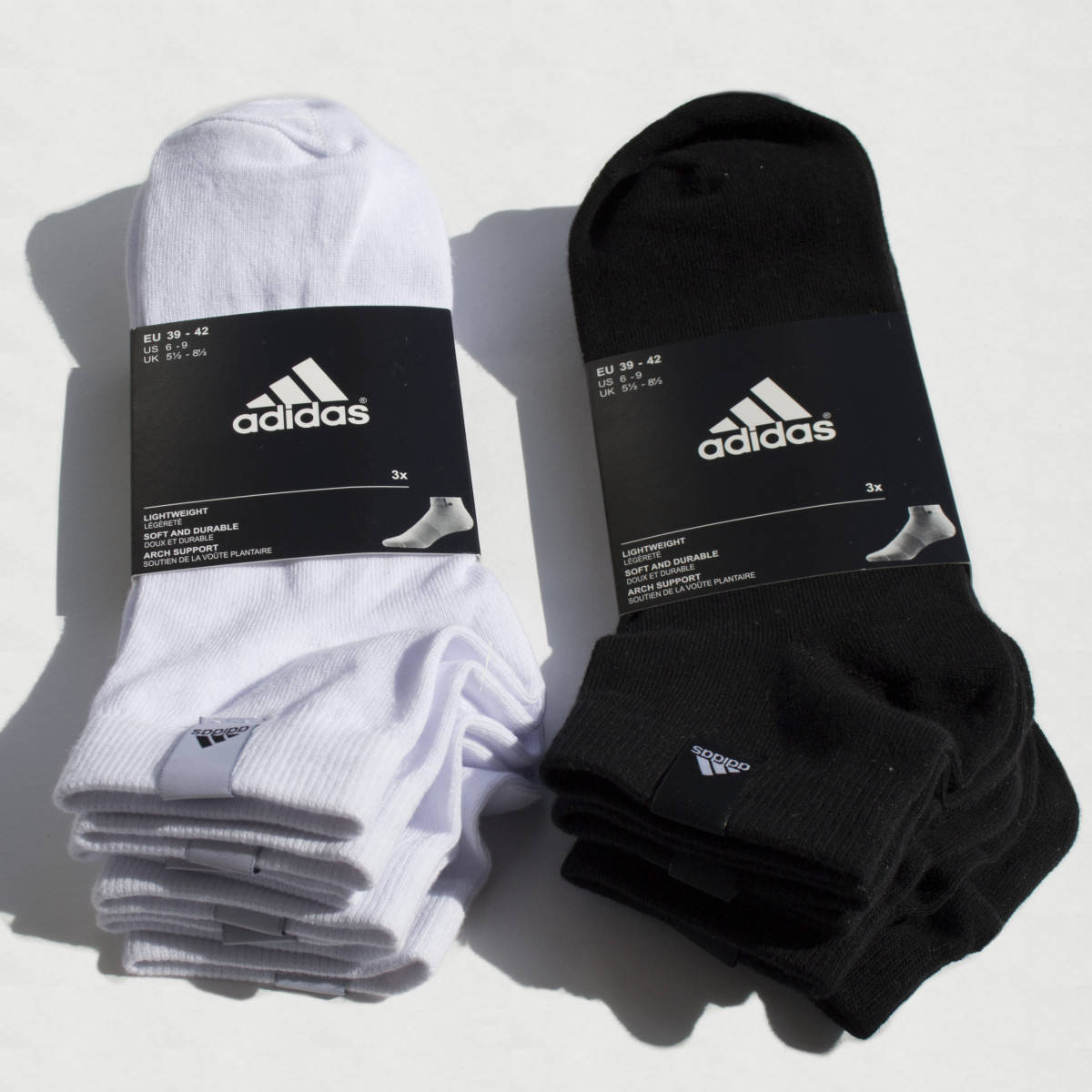 

【М та Л 】Короткие носки Adidas 3 PP летние короткі літні шкарпетки, Белый
