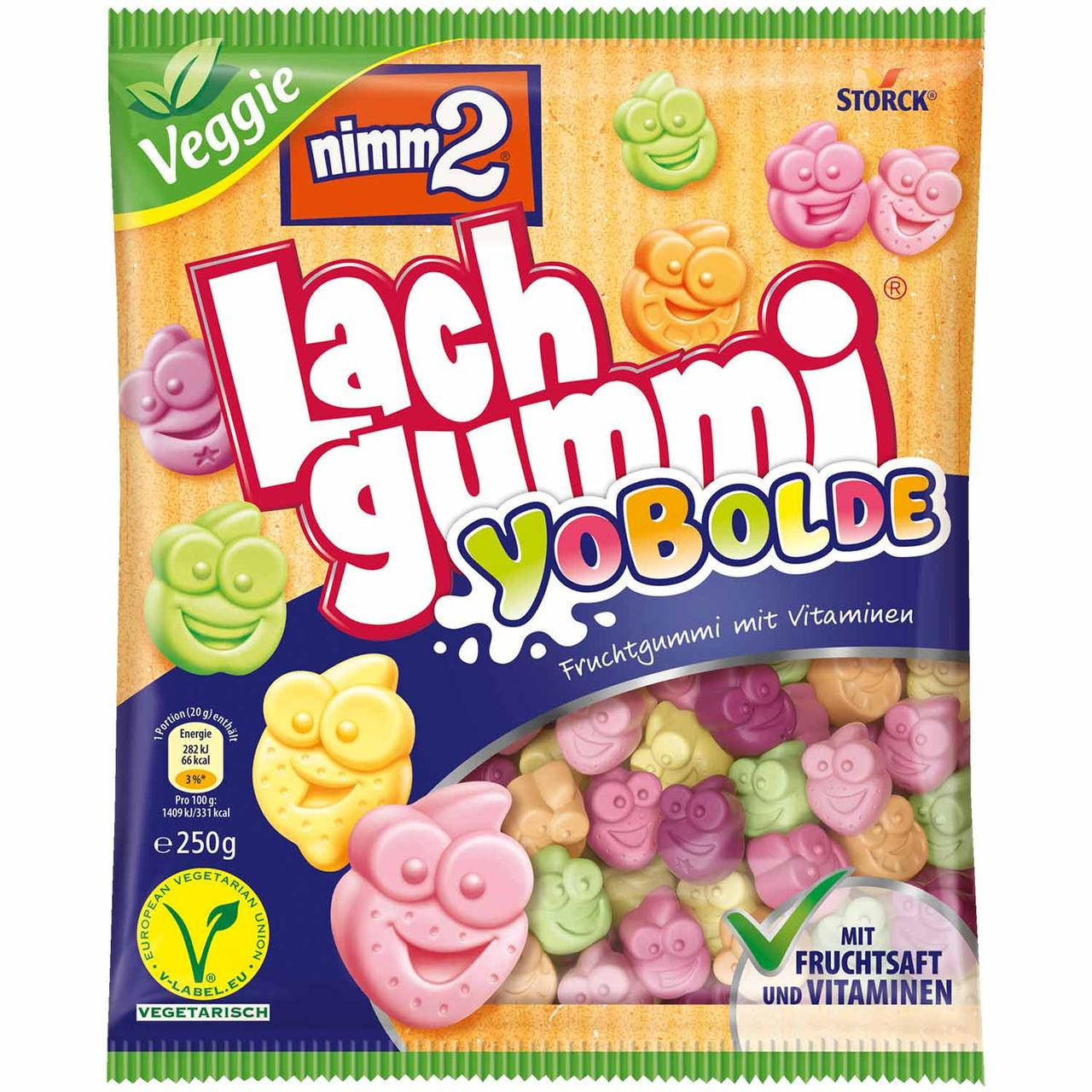 

Жевательный мармелад Lach Gummi Yobolde Nimm2 250 g
