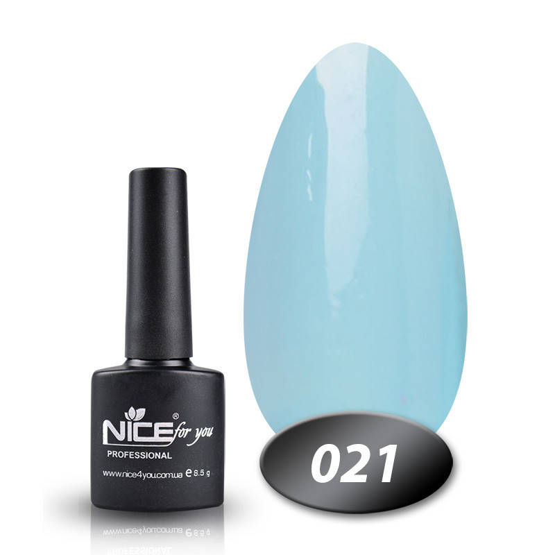 

Гель лак Nice for you 021 аквамарин 8,5 мл