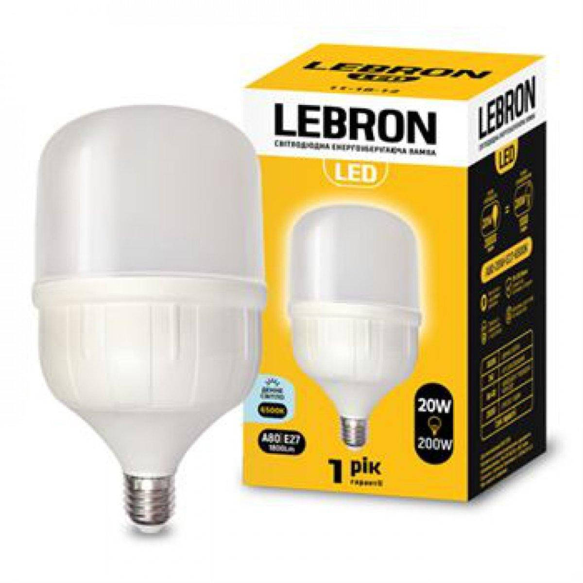 

LED лампа LEBRON L-А138, 50W, Е27-Е40, 6500K, 4250Lm.