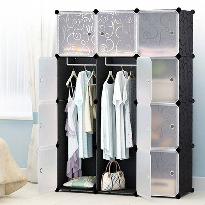 

Пластиковый складной шкаф Storage Cube Cabinet «МР 312-62» Черный