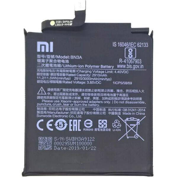 

Аккумулятор (батарея) Xiaomi Redmi Go BN3A 3000mAh Оригинал