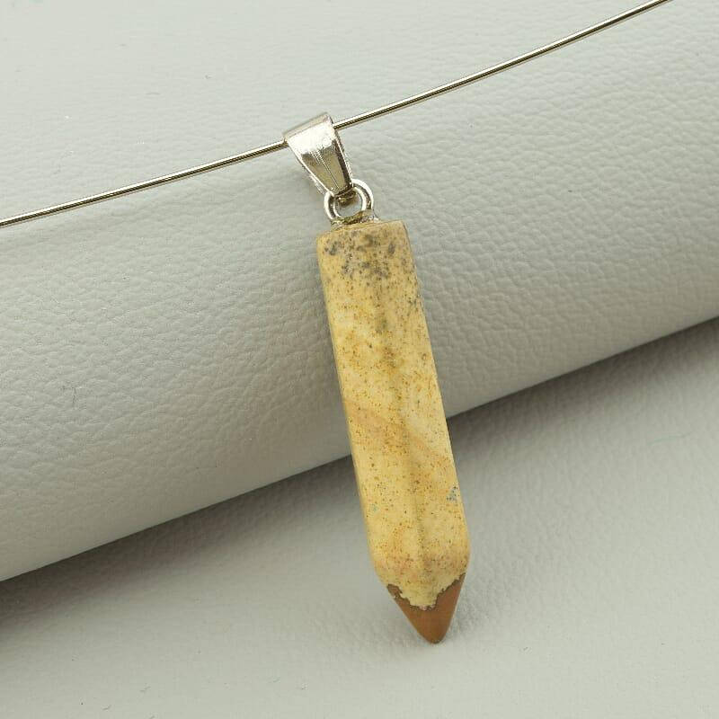 

Кулон Яшма 32x7мм.