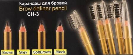 

Карандаш для бровей Romance Eyebrow pencil CH-3 Saddle Brown Cеро-коричневый
