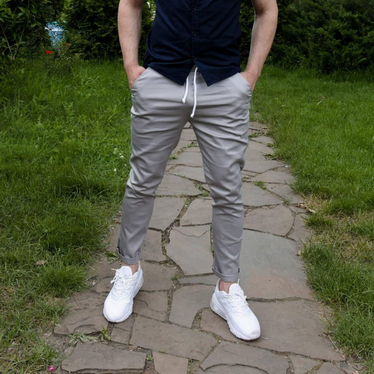 

Мужские летние брюки (серые)