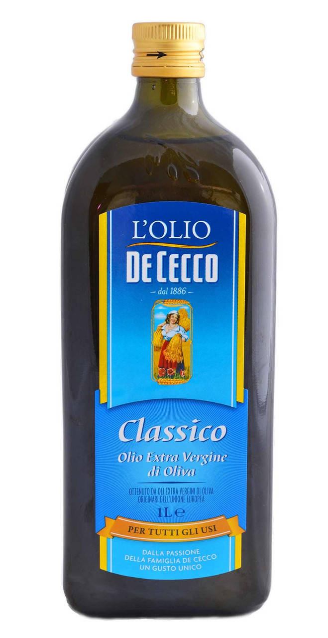 

Оливковое масло итальянское первого холодного отжима Де Чекко De Cecco Classico Extra Vergine 1 л