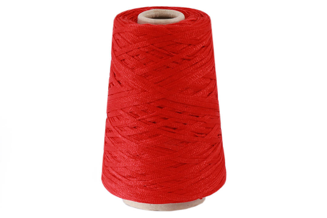 

Ленточная пряжа, Красный люрекс, Lanificio Delli Olivo Space, 100гр/135м