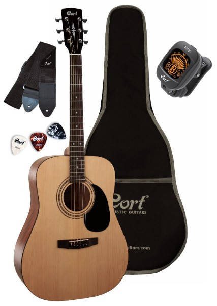

Акустическая гитара CORT TRAILBLAZER PACK CAP-810 OP набор, Красный