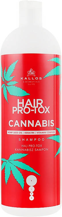 

Шампунь для волос с маслом семян конопли Kallos Pro-tox Cannabis Shampoo 1 л