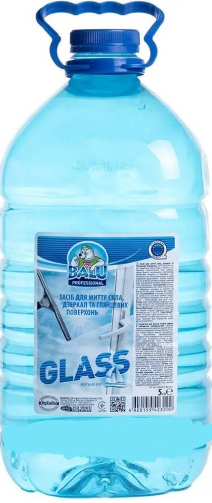 

Средство для мытья стекол, зеркал и глянцевых поверхностей BALU Glass, бутылка, 5л