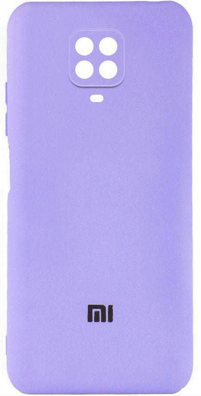 

Силиконовый чехол для Xiaomi Redmi Note 9 Pro Сиреневый микрофибра soft touch