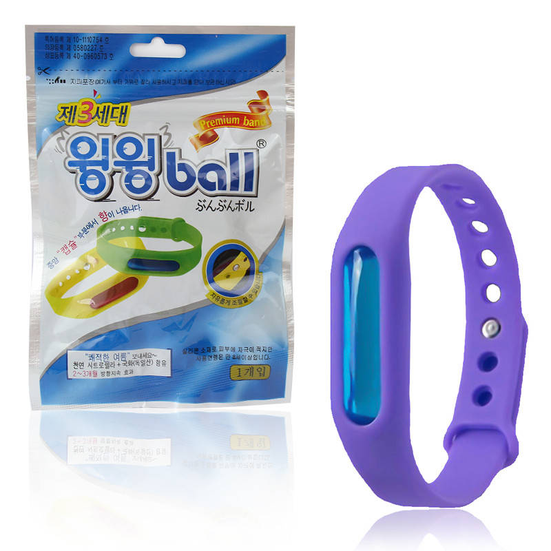 

Браслет от комаров с капсулой силиконовый защитный Band Ball 150757