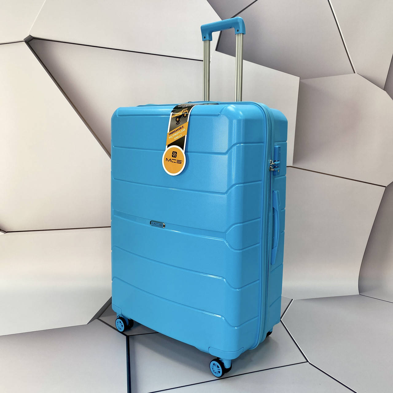 

Чемодан  из полипропилена MCS V366 L Blue, Голубой