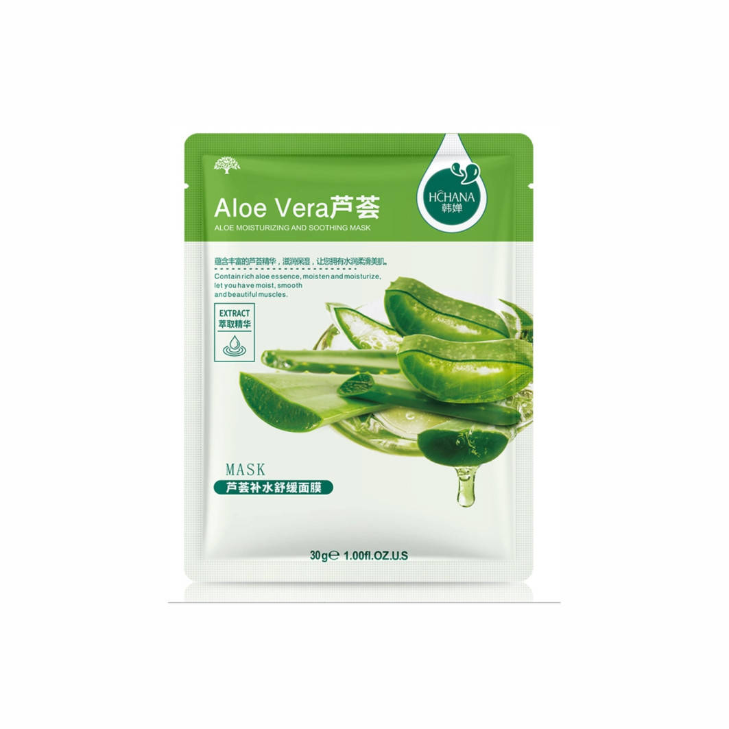 

Тканевая маска с экстрактом алоэ вера Hchana Aloe Vera Moisturizing and Smoothing Mask