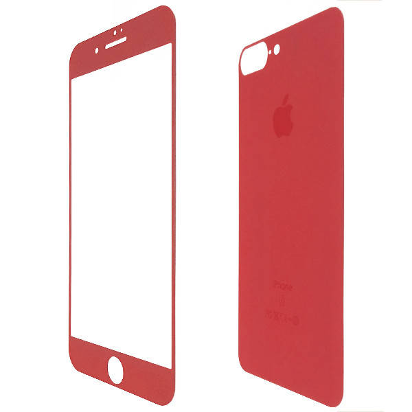 

Защитное стекло DK matt back / face для Apple iPhone 7 Plus / 8 Plus (red), Красный