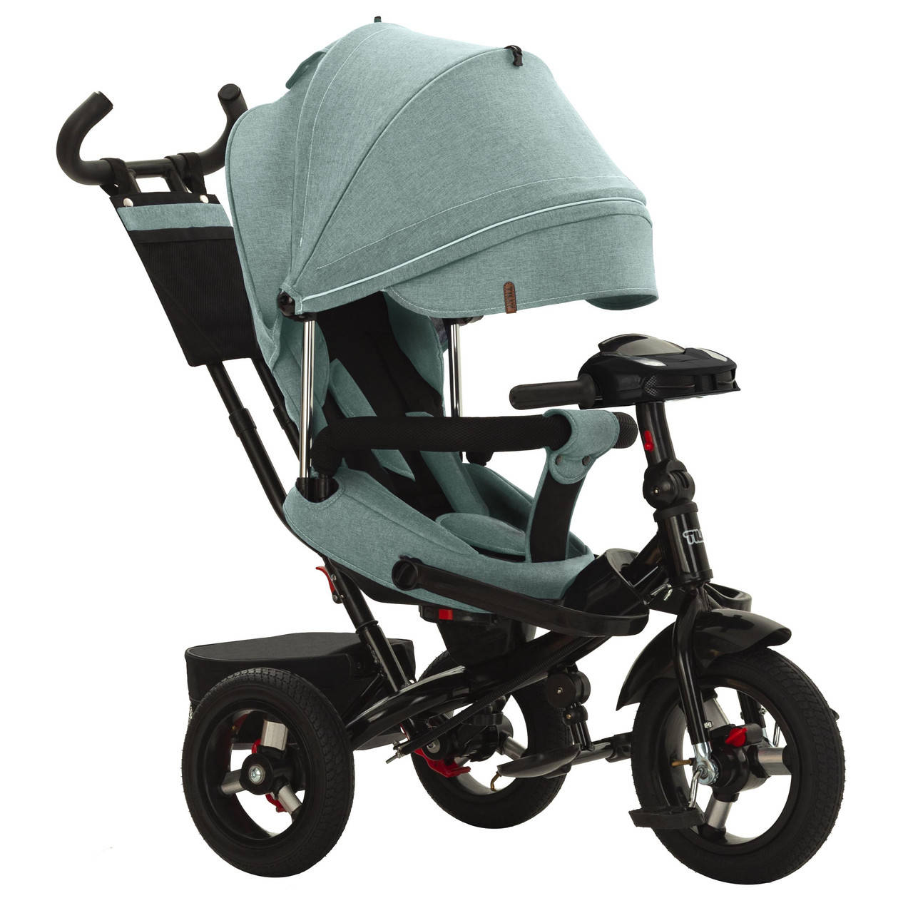 

Велосипед триколісний TILLY Impulse T-386/2 Зелений льон, Бирюзовый