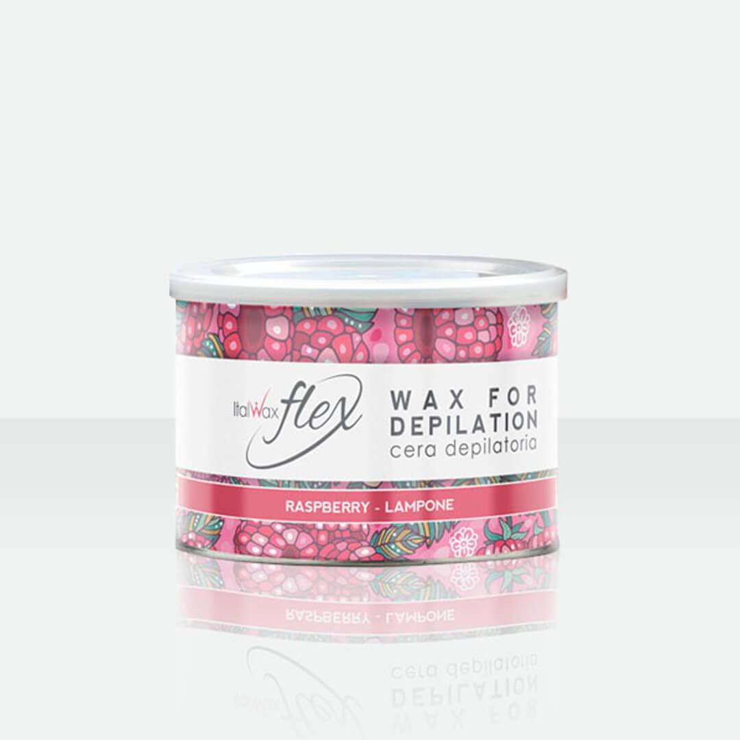 

Теплый воск в банке Italwax FLEX - Малина, 400 г.