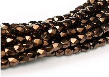 

Fire polished 2 mm Jet Bronze