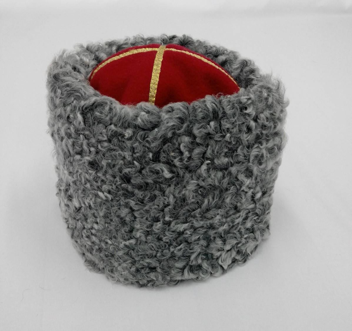 

Папаха из серого каракуля, генеральская, Серый