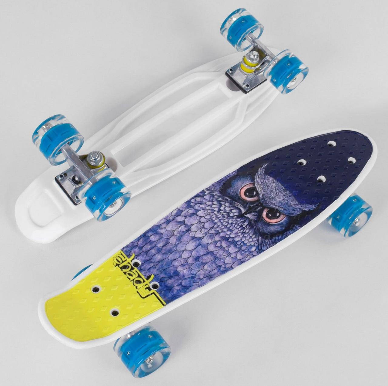 

Скейт пенни борд S 29855 Best Board колеса ПУ, светящиеся