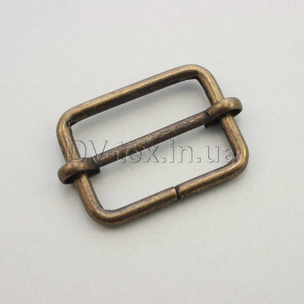 

Регулятор ремня, перетяжки для сумок 30мм, МТРР-30 (3,3*30*21) (8155/4186), антик