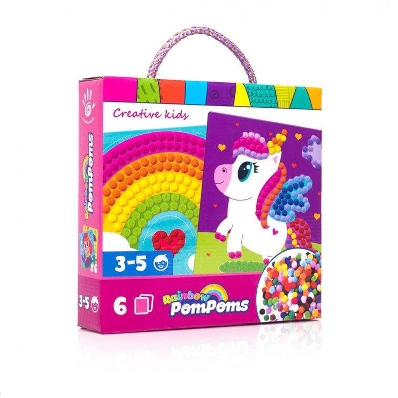 

Набор для творчества "Rainbow pompoms. Единорог" Vladi Toys. VT4433-05