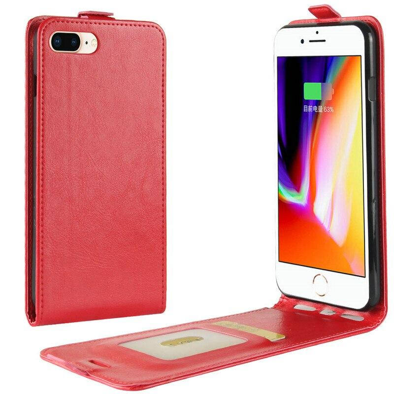 

Чехол IETP для Iphone 7 Plus / Iphone 8 Plus флип вертикальный кожа PU красный