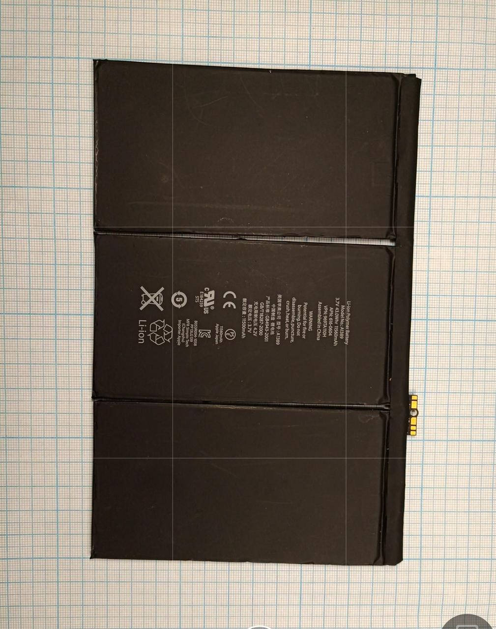 

Акумулятор iPad 4 A1460 model A1389 11560mAh ORIGINAL б/в