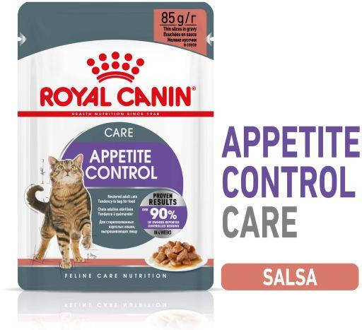 

Royal Canin Appetite Control Care Sauce - Консервированный корм для контроля выпрашивания еды, кусочки в соусе