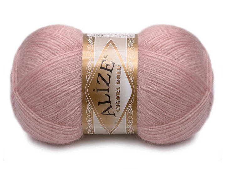 

Alize Angora Gold, Пудра №161, Розовый