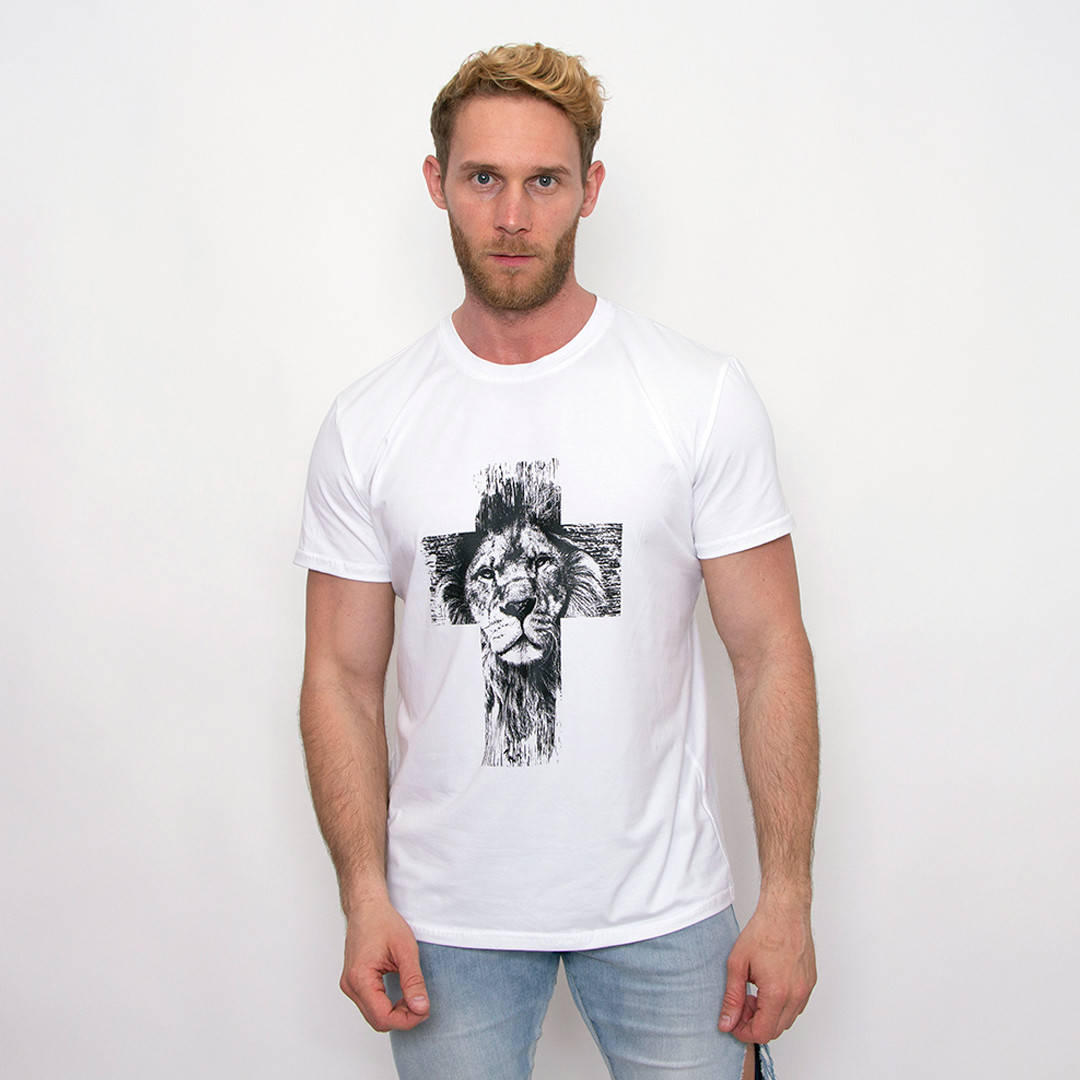 

Мужская футболка Teamv Lion Big Белая 6XL
