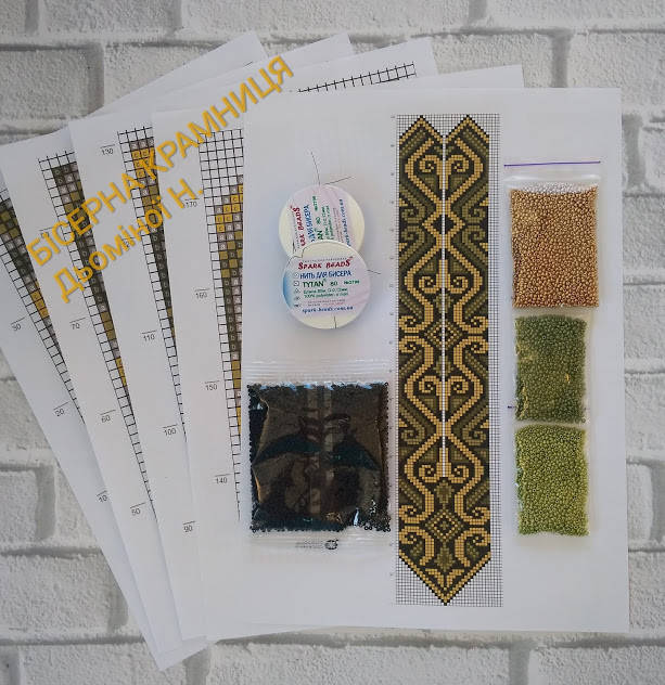 

Набор для плетения гердана "Оливковый"