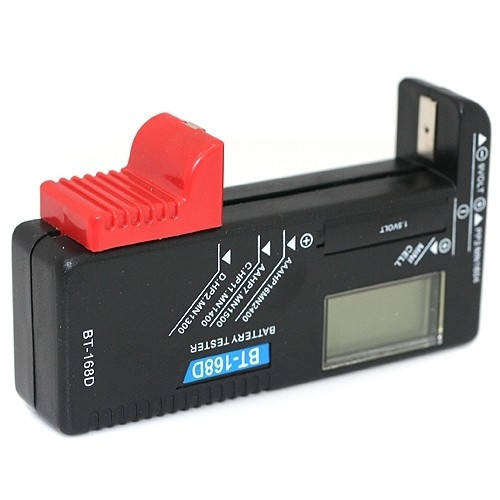 

Универсальный тестер заряда батареек с LCD BT-168D
