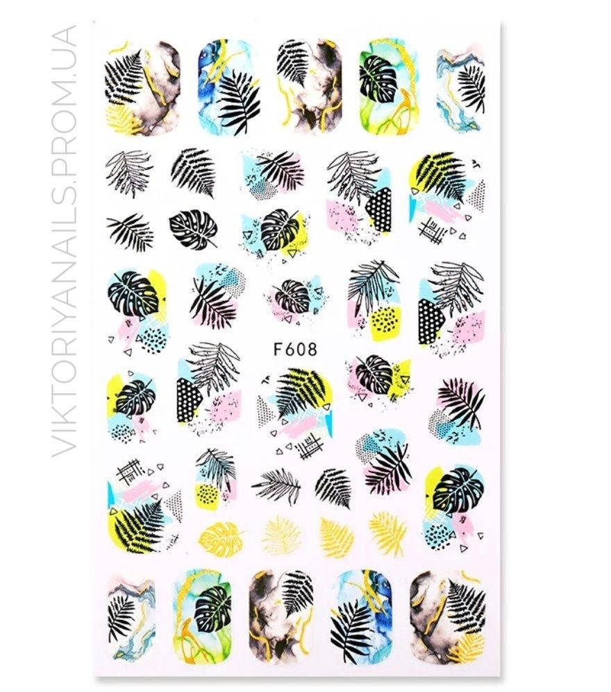 

Наклейка на липкой основе №021(F608)