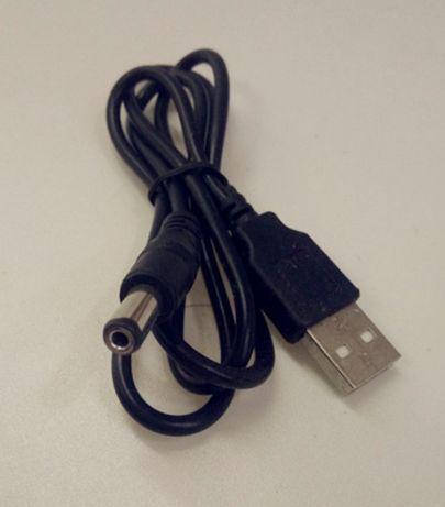

Кабель питания DC 5.5 * 2.1 мм USB -> круглый штекер 1м переходник