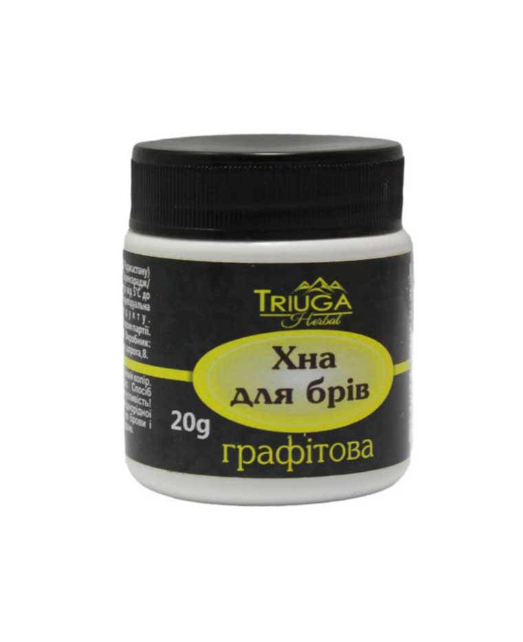 

Хна для бровей аюрведическая Triuga Графитовая, Триюга 20 г