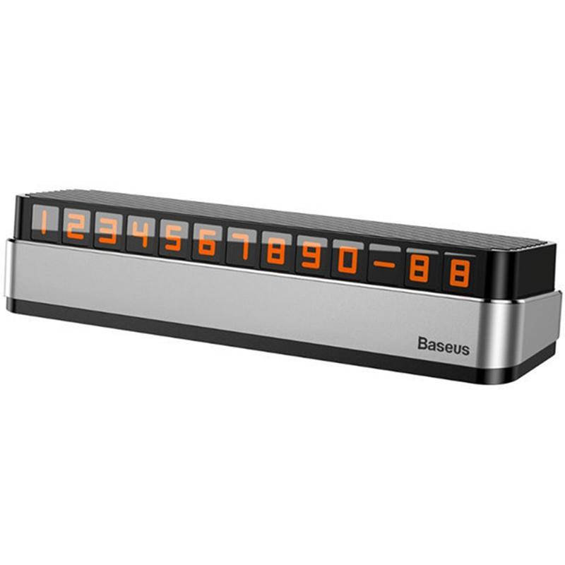 

Автовизитка Парковочная карта Baseus Moonlight Box Series ACNUM-B0G Grey