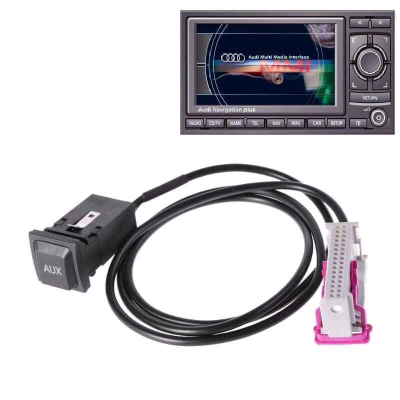 

Разьем-кнопка AUX для Audi A3 A4 A6 A8 TT R8 на магнитолу RNS-E 32pin