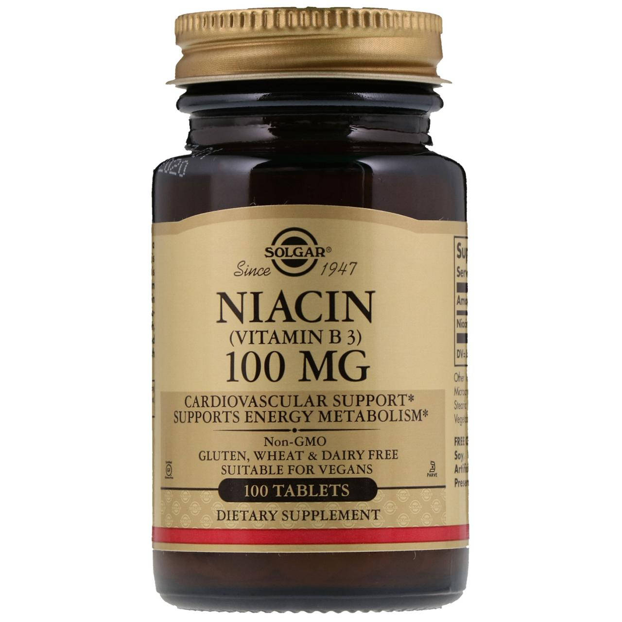 

Витамин В3 (Niacin) 100 мг 100 таблеток