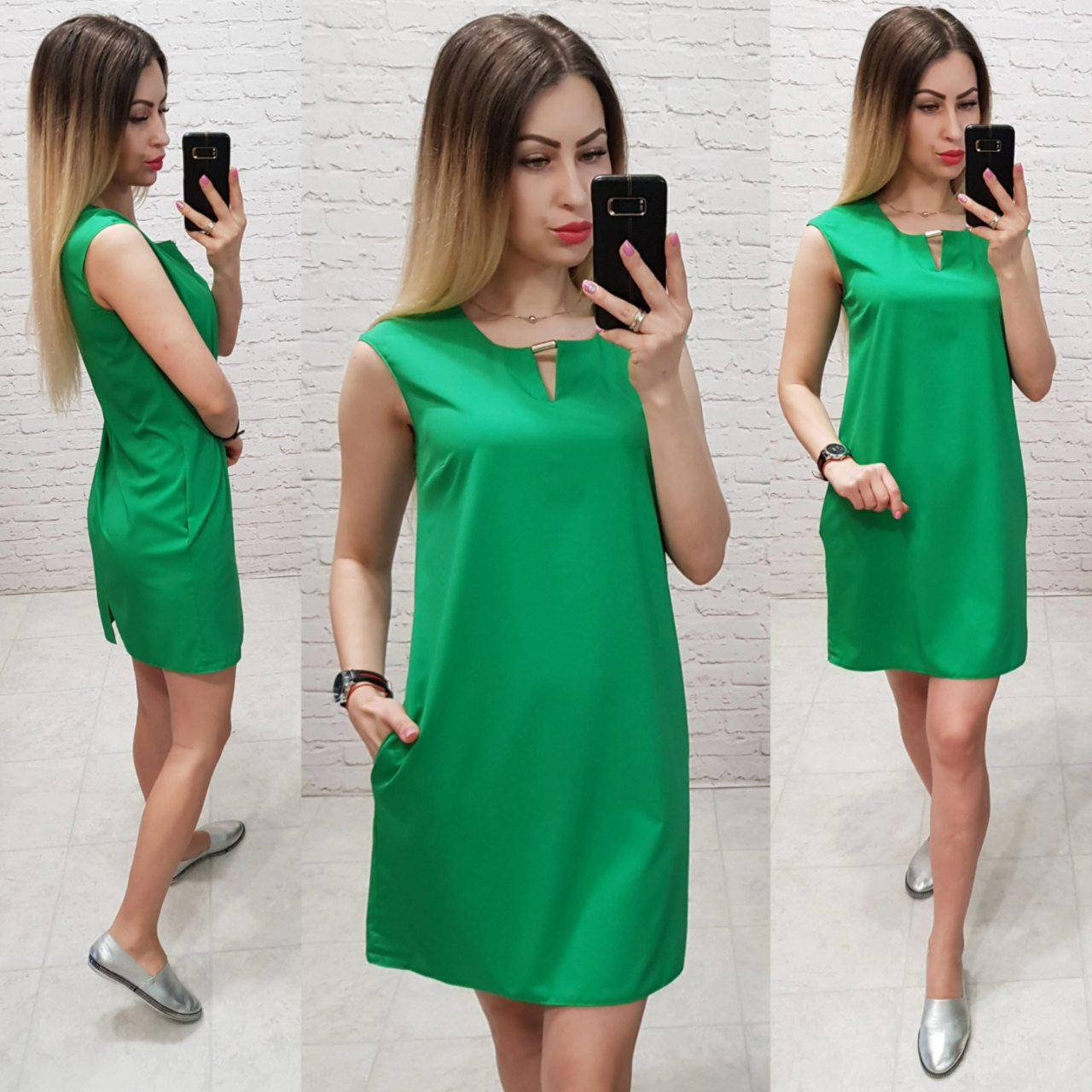 

Платье летнее 747/1, цвет зеленый