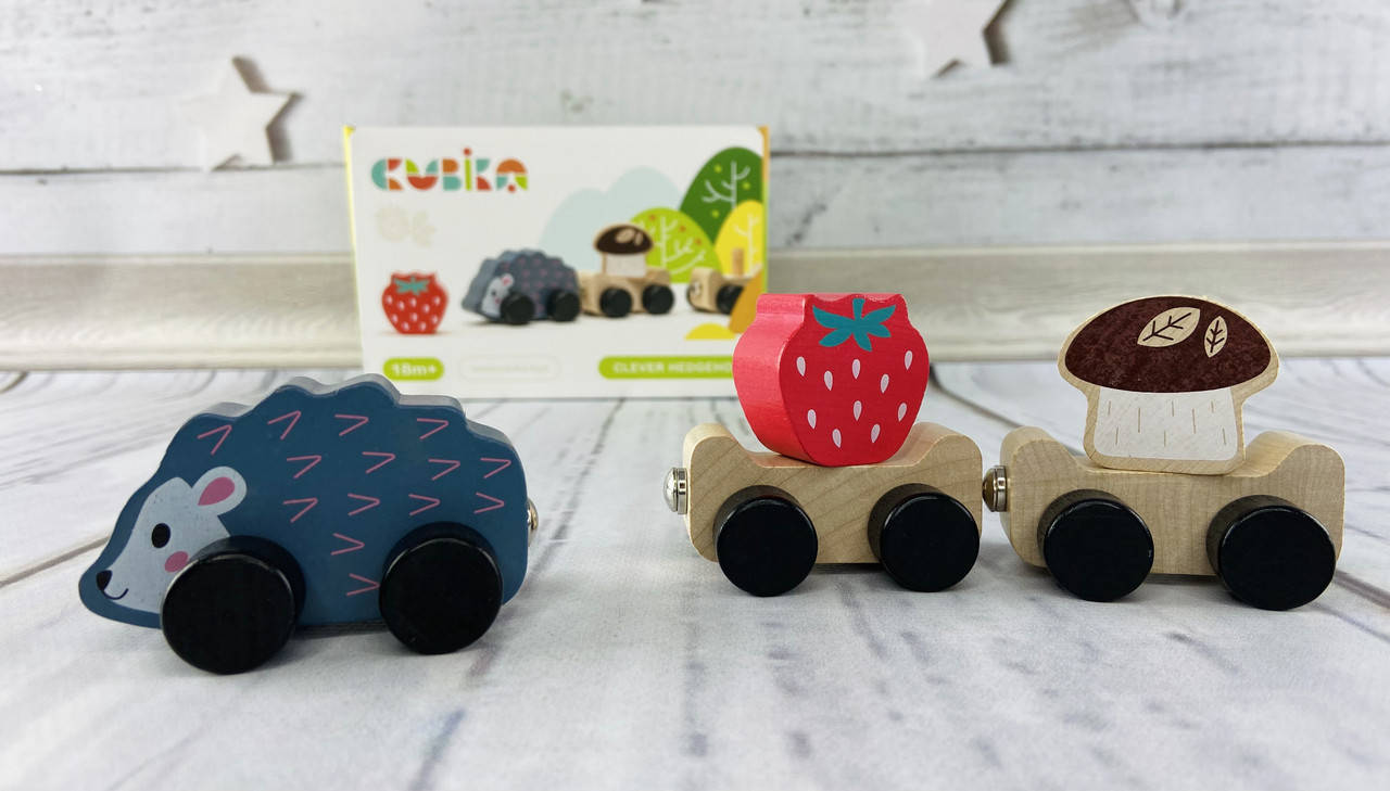 

Деревянная игрушка "Ёжик путешественник" 15467 Cubica Украина