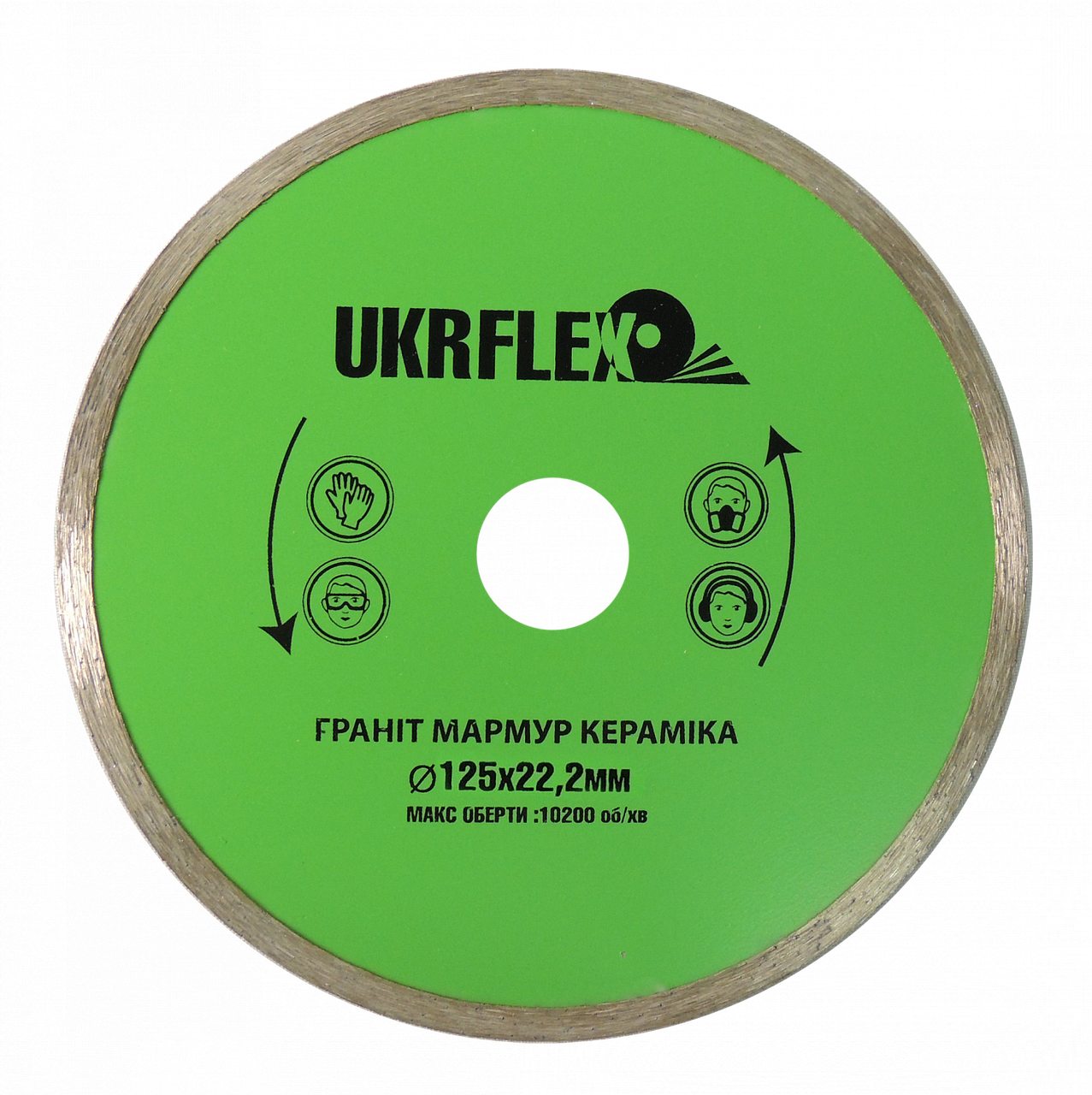 

Диск алмазный 125*22,2мм Плитка UKRflex