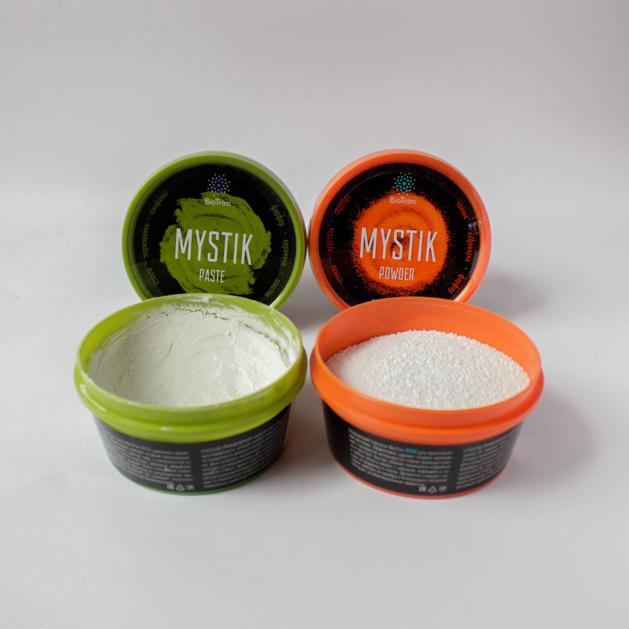 

ЭКОСРЕДСТВА: ПАСТА MYSTIK + ПОРОШОК MYSTIK BioTrim GREENWAY, Белый