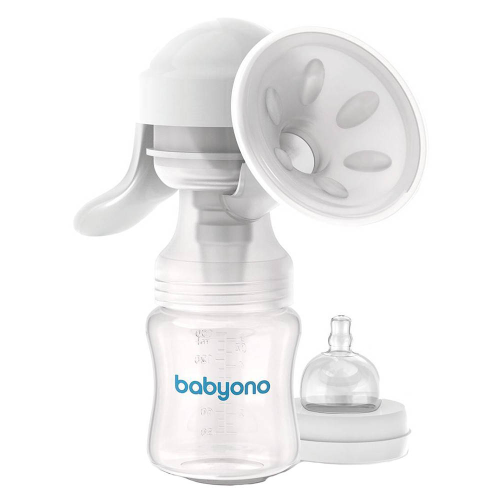 

Молокоотсос ручной BabyOno (5901435408698), Белый