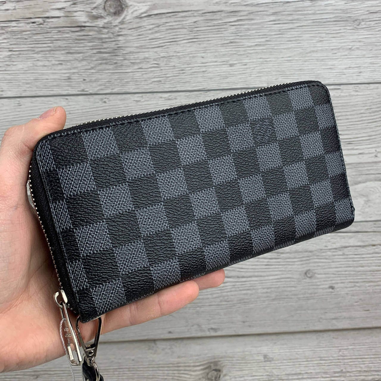 

Мужской клатч louis vuitton / портмоне мужское / чёрный кошелек луи витон, Черный