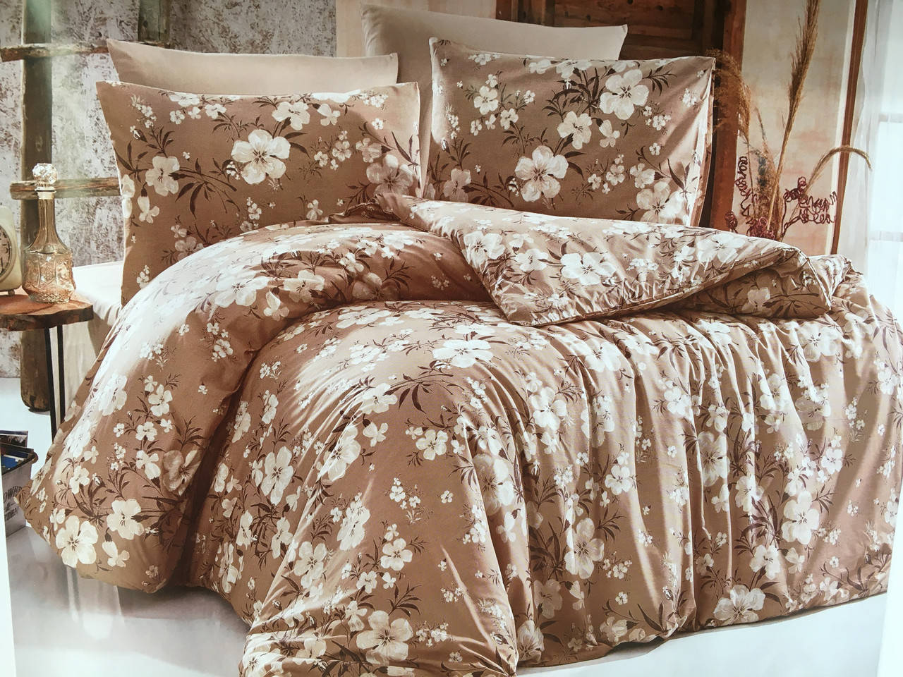 

ПОСТЕЛЬНОЕ БЕЛЬЕ ЕВРО ranforce BY IDO (100% ХЛОПОК, ТУРЦИЯ) цвет FESTA V1 TT304, Бирюзовый